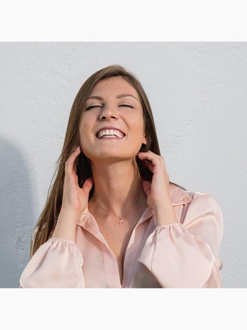 Collier Luxenter en argent 925 avec zircon rose et or rose 18k - Annleof - Kiabi Collier Luxenter en argent 925 avec zircon rose et or rose 18k - Annleof - Kiabi