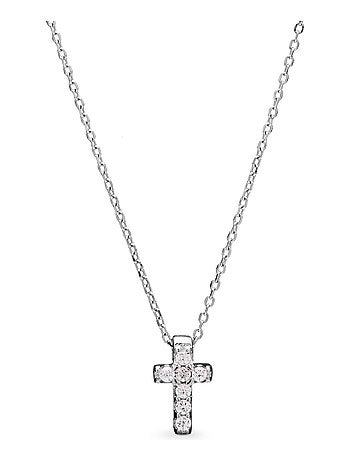 Collier Luxenter en argent 925 avec zirconium brillant plaqué rhodium - Sharra
