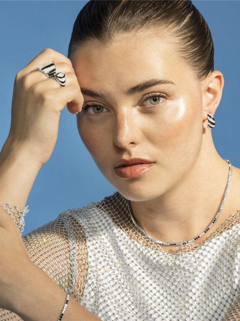 Collier Luxenter en Argent 925 et Onyx Zirconia rhodié - Tahu Noir - Kiabi