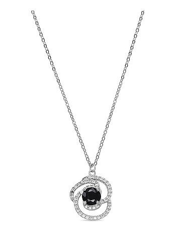 Collier Luxenter en Argent 925 et Onyx Zirconia rhodié - Tyve