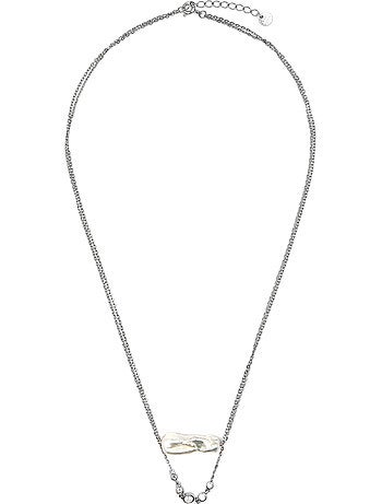 Collier Luxenter en argent 925 et perle blanche rhodiée - Danysda
