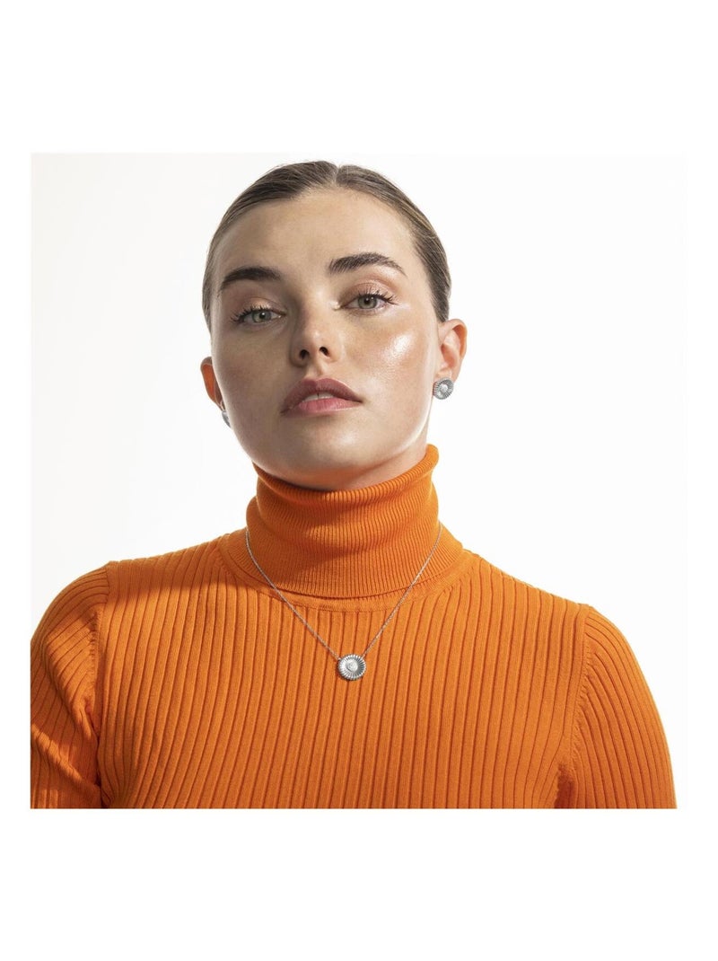 Collier Luxenter en argent 925 et zircon brillant rhodié - Olie Blanc - Kiabi