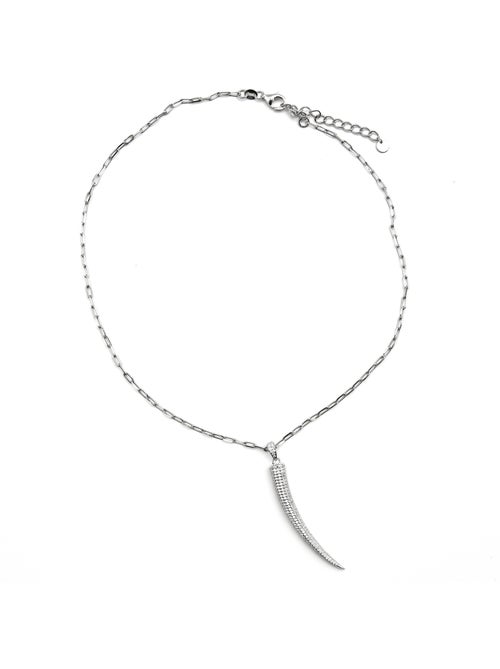 Collier Luxenter en argent 925 et zirconium brillant plaqué rhodium - Hudrid - Kiabi Collier Luxenter en argent 925 et zirconium brillant plaqué rhodium - Hudrid - Kiabi