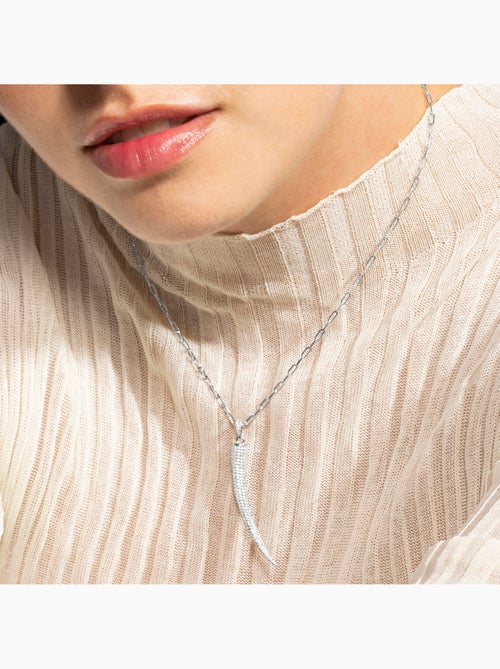 Collier Luxenter en argent 925 et zirconium brillant plaqué rhodium - Hudrid - Kiabi Collier Luxenter en argent 925 et zirconium brillant plaqué rhodium - Hudrid - Kiabi