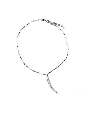 Collier Luxenter en argent 925 et zirconium brillant plaqué rhodium - Hudrid