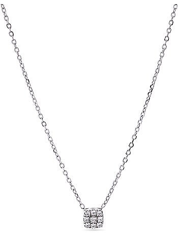 Collier Luxenter en argent 925 et zirconium brillant plaqué rhodium - Niea