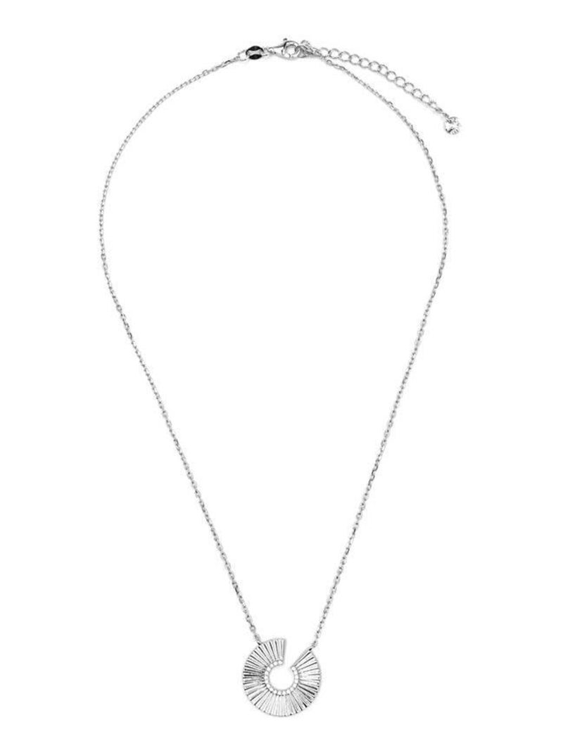 Collier Luxenter en argent 925 et zirconium brillant rhodié - Dragi Blanc - Kiabi