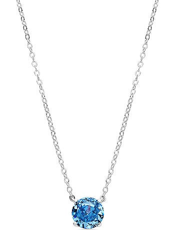 Collier Luxenter en argent 925 et zirconium d'onyx rhodié - Baran