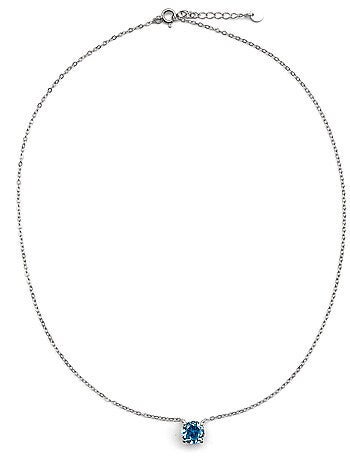 Collier Luxenter en argent 925 et zirconium d'onyx rhodié - Baran