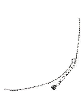 Collier Luxenter en argent 925 et zirconium onyx rhodié - Lehak