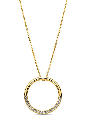 Collier Luxenter en argent 925 et zirconium rhodié - Myna