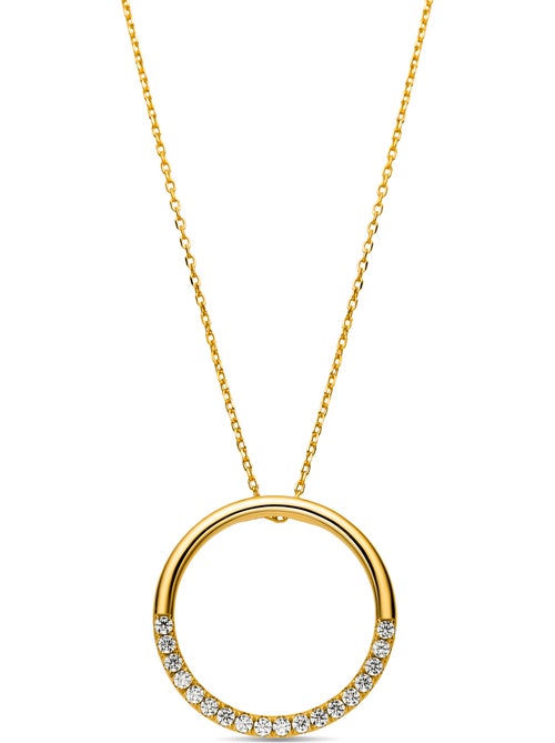Collier Luxenter en argent 925 et zirconium rhodié - Myna - Kiabi