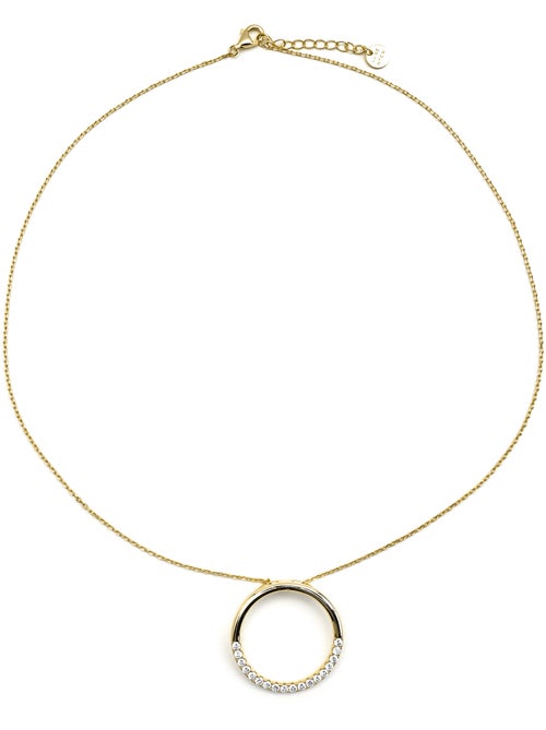 Collier Luxenter en argent 925 et zirconium rhodié - Myna - Kiabi