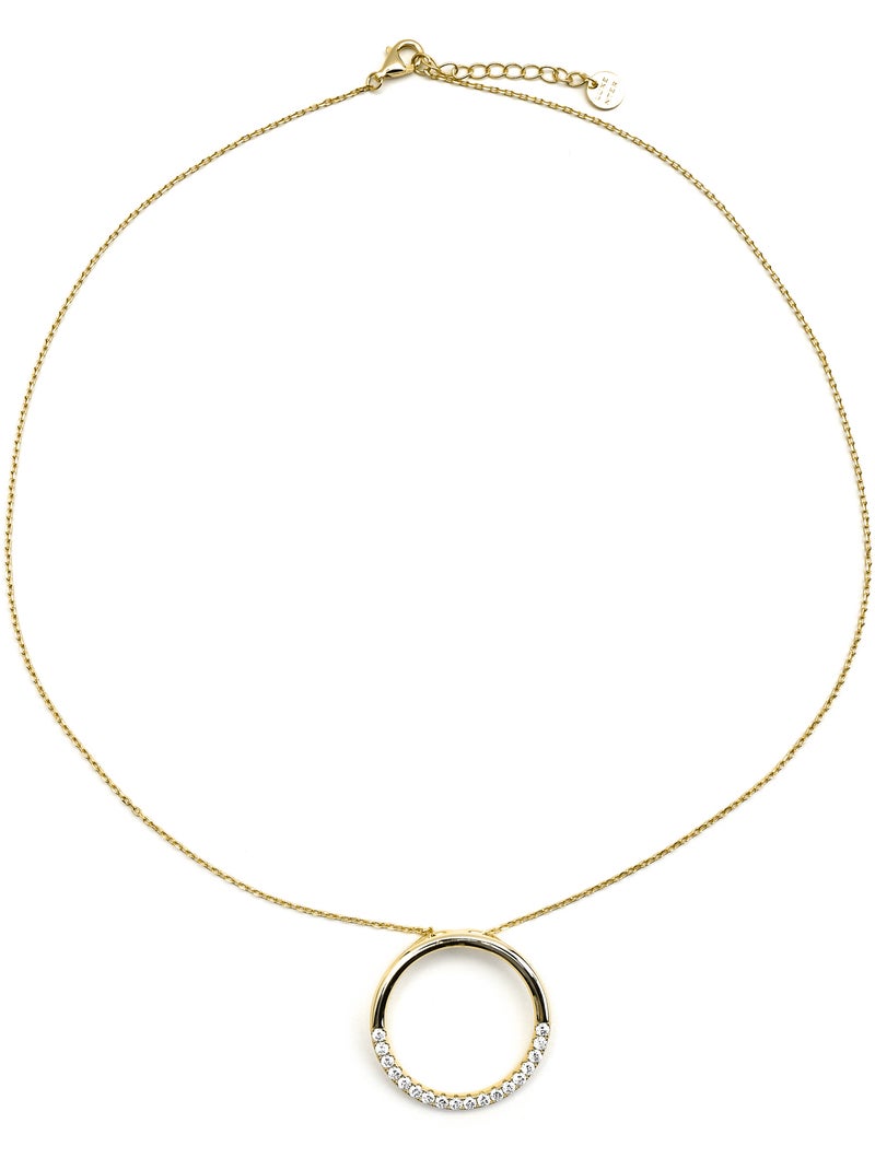 Collier Luxenter en argent 925 et zirconium rhodié - Myna Argent - Kiabi