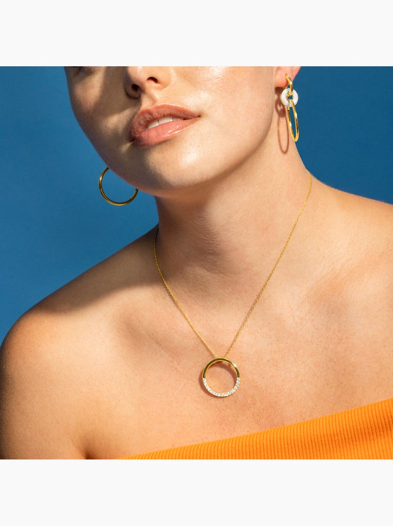 Collier Luxenter en argent 925 et zirconium rhodié - Myna Argent - Kiabi