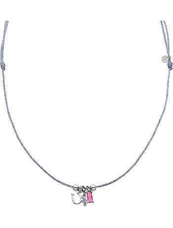 Collier Luxenter en argent 925 et zirconium rhodié - Ubri