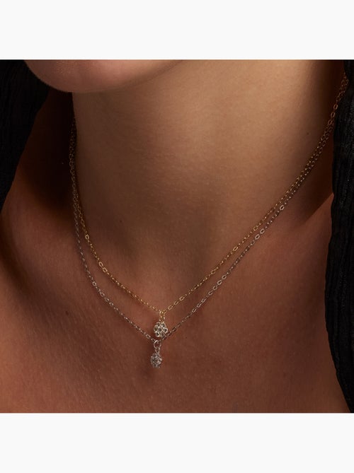 Collier Luxenter en argent 925 et zircons brillants finis et plaqué or 18k - Oris - Kiabi Collier Luxenter en argent 925 et zircons brillants finis et plaqué or 18k - Oris - Kiabi