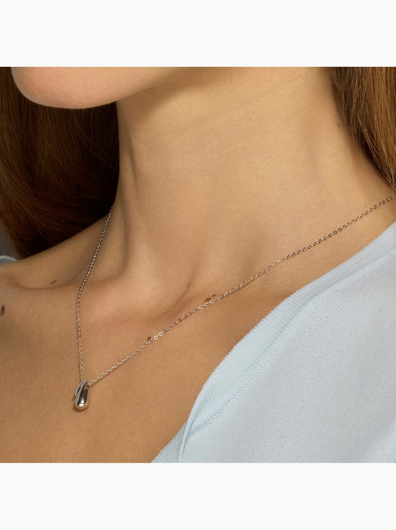 Collier Luxenter en argent sterling 925 avec finition en rhodium - Zarael Gris - Kiabi
