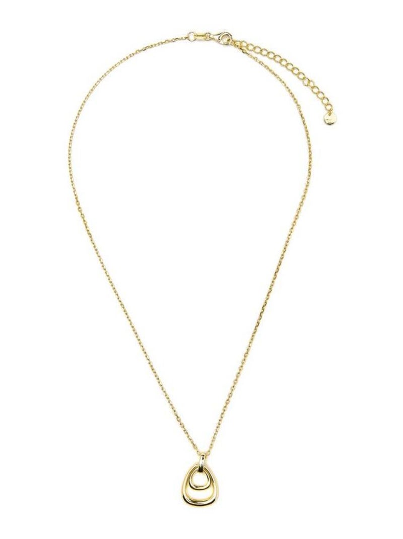 Collier Luxenter en argent sterling 925 avec finition plaqué or jaune 18 carats - Almiol Doré - Kiabi