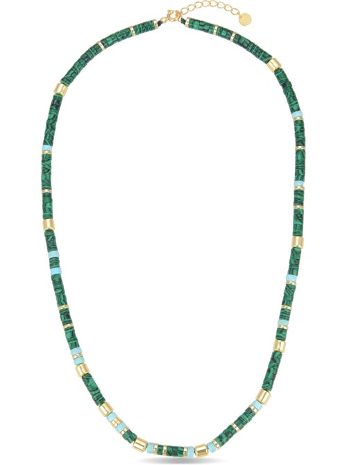 Collier Luxenter en argent sterling 925 avec malachite, finition or jaune 18 carats - Ihun - Kiabi Collier Luxenter en argent sterling 925 avec malachite, finition or jaune 18 carats - Ihun - Kiabi