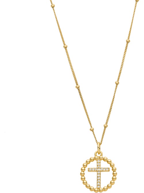 Collier Luxenter en argent sterling 925 avec nacre blanche et finition et plaqué or 18k - Iora - Kiabi Collier Luxenter en argent sterling 925 avec nacre blanche et finition et plaqué or 18k - Iora - Kiabi
