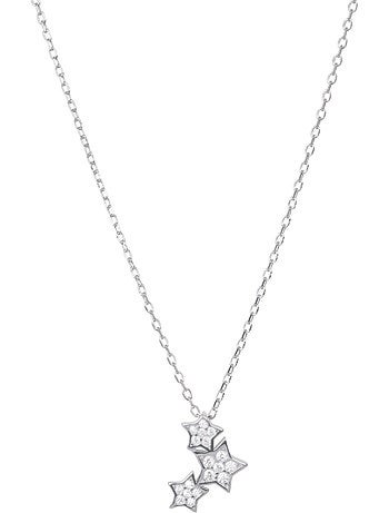 Collier Luxenter en argent sterling 925 avec zircone brillante et finition rhodiée - Familia
