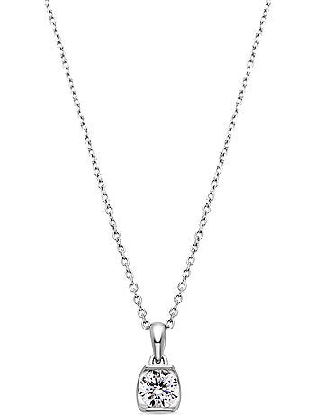 Collier Luxenter en argent sterling 925 avec zircone brillante et finition rhodiée - Setentaitres