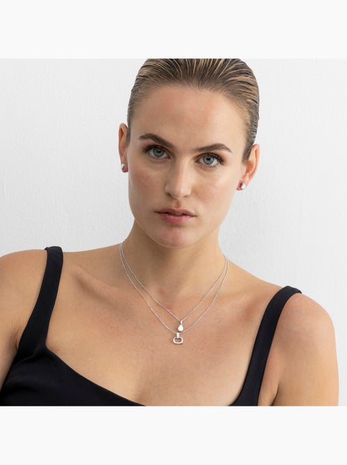Collier Luxenter en argent sterling 925 avec zircone brillante et finition rhodiée - Setentaitres - Kiabi Collier Luxenter en argent sterling 925 avec zircone brillante et finition rhodiée - Setentaitres - Kiabi