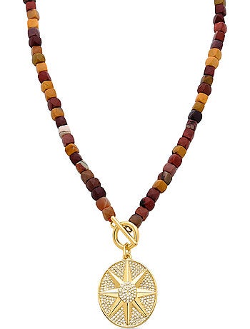 Collier Luxenter en argent sterling 925 avec zircone brillante, finition et plaqué or 18k-Smik
