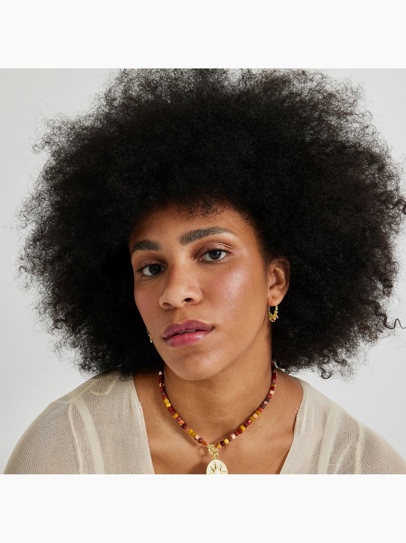 Collier Luxenter en argent sterling 925 avec zircone brillante, finition et plaqué or 18k-Smik Blanc - Kiabi