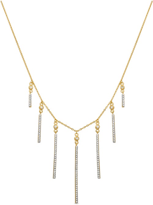 Collier Luxenter en argent sterling 925 avec zircone brillante, finition or 18 carats - Luig - Kiabi Collier Luxenter en argent sterling 925 avec zircone brillante, finition or 18 carats - Luig - Kiabi