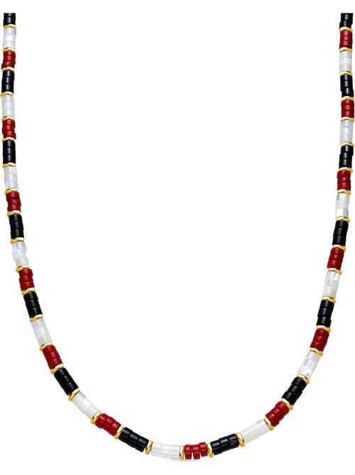Collier Luxenter en argent sterling 925 et corail, finition or jaune 18 carats - Siraba - Kiabi Collier Luxenter en argent sterling 925 et corail, finition or jaune 18 carats - Siraba - Kiabi