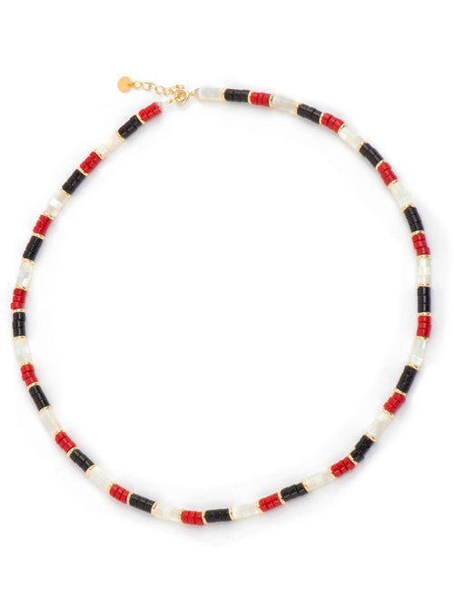 Collier Luxenter en argent sterling 925 et corail, finition or jaune 18 carats - Siraba - Kiabi Collier Luxenter en argent sterling 925 et corail, finition or jaune 18 carats - Siraba - Kiabi