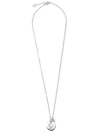 Collier Luxenter en argent sterling 925 et cristal bleu avec finition en or jaune 18 carats - Niña