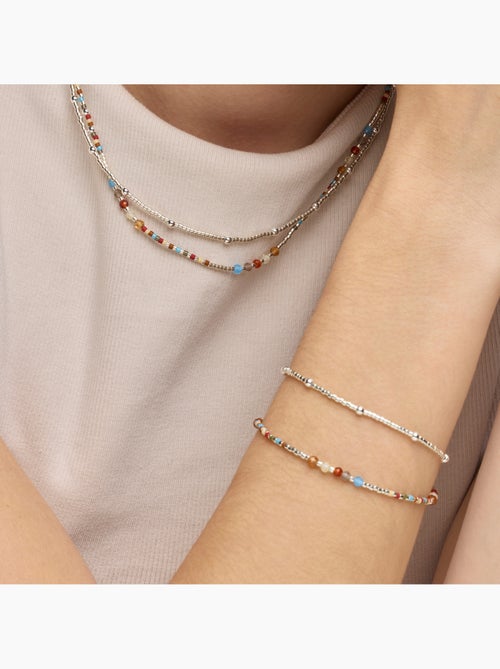 Collier Luxenter en argent sterling 925 et cristal grenat, finition rhodium - Lareth - Kiabi Collier Luxenter en argent sterling 925 et cristal grenat, finition rhodium - Lareth - Kiabi