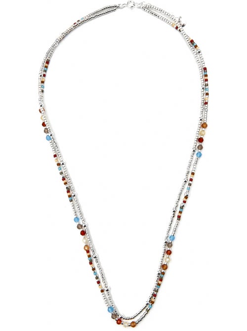 Collier Luxenter en argent sterling 925 et cristal grenat, finition rhodium - Lareth - Kiabi Collier Luxenter en argent sterling 925 et cristal grenat, finition rhodium - Lareth - Kiabi