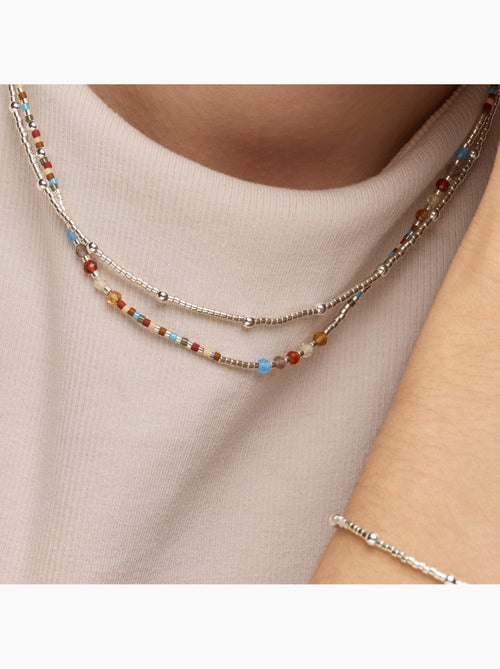 Collier Luxenter en argent sterling 925 et cristal grenat, finition rhodium - Lareth - Kiabi Collier Luxenter en argent sterling 925 et cristal grenat, finition rhodium - Lareth - Kiabi
