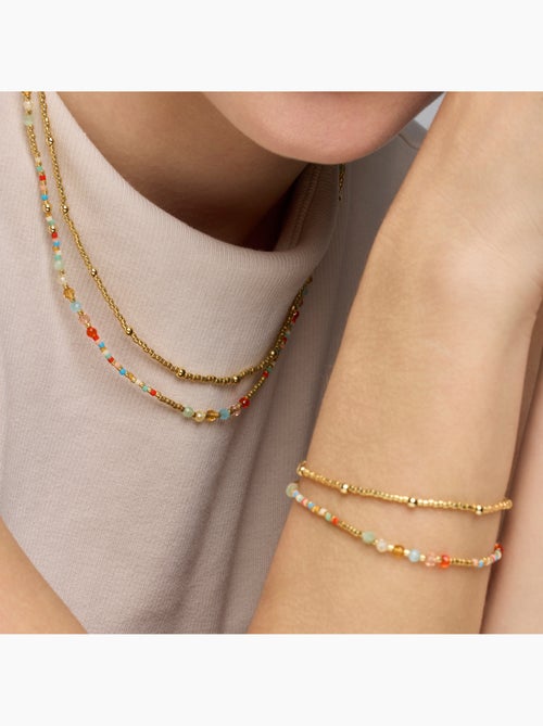 Collier Luxenter en argent sterling 925 et cristal multicolore avec finition en or jaune 18 k - Guth - Kiabi Collier Luxenter en argent sterling 925 et cristal multicolore avec finition en or jaune 18 k - Guth - Kiabi
