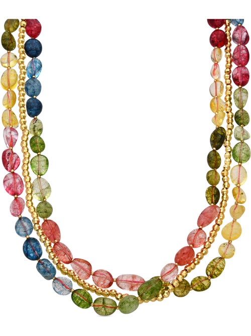 Collier Luxenter en argent sterling 925 et cristal multicolore avec finition or 18 carats - Xiua - Kiabi Collier Luxenter en argent sterling 925 et cristal multicolore avec finition or 18 carats - Xiua - Kiabi