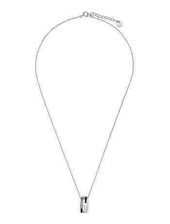 Collier Luxenter en Argent Sterling 925 et Zircon Saphir rhodié - Nikoa