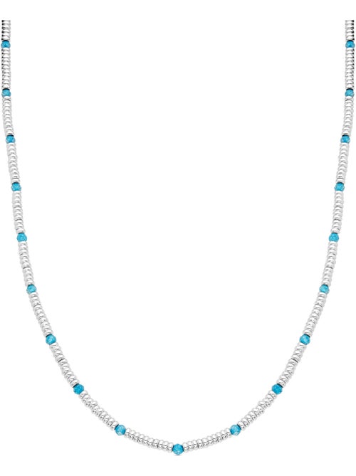 Collier Luxenter en argent sterling 925 et zircone aigue-marine avec finition rhodium - Deli - Kiabi Collier Luxenter en argent sterling 925 et zircone aigue-marine avec finition rhodium - Deli - Kiabi