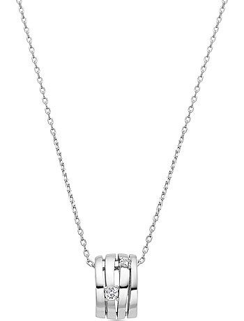 Collier Luxenter en argent sterling 925 et zircone brillante avec finition en rhodium - Duvid
