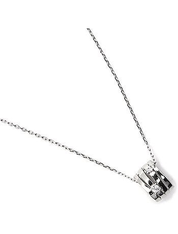 Collier Luxenter en argent sterling 925 et zircone brillante avec finition en rhodium - Duvid