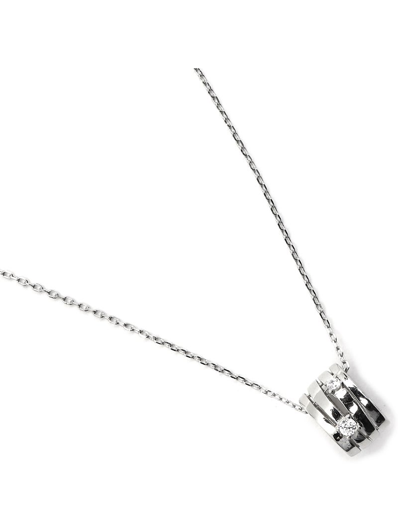 Collier Luxenter en argent sterling 925 et zircone brillante avec finition en rhodium - Duvid Blanc - Kiabi