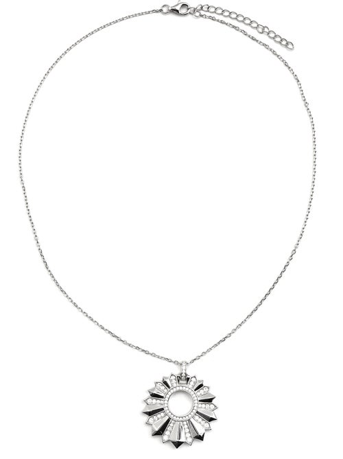 Collier Luxenter en argent sterling 925 et zircone brillante avec finition en rhodium - Saneda - Kiabi Collier Luxenter en argent sterling 925 et zircone brillante avec finition en rhodium - Saneda - Kiabi