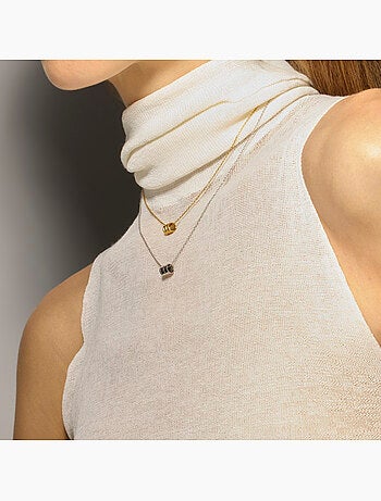 Collier Luxenter en argent sterling 925 et zircone brillante avec finition rhodium - Shanax