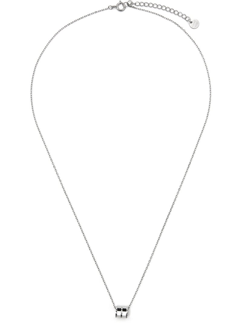 Collier Luxenter en argent sterling 925 et zircone brillante avec finition rhodium - Shanax Argent - Kiabi