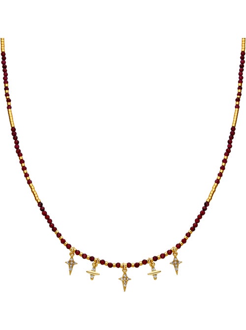 Collier Luxenter en argent sterling 925 et zircone brillante, finition or 18 carats - Paila - Kiabi Collier Luxenter en argent sterling 925 et zircone brillante, finition or 18 carats - Paila - Kiabi