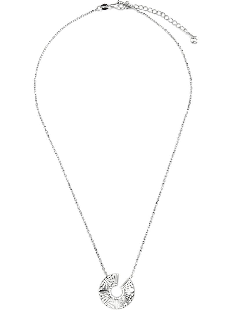 Collier Luxenter en argent sterling 925 et zircone brillante finition rhodium - Dragi Blanc - Kiabi