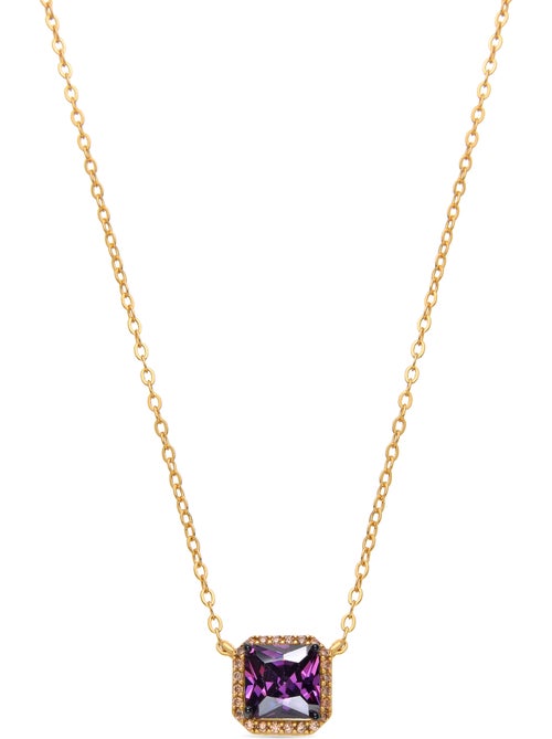 Collier Luxenter en argent sterling 925 et zircone champagne, finition or 18 carats - Nehu - Kiabi Collier Luxenter en argent sterling 925 et zircone champagne, finition or 18 carats - Nehu - Kiabi